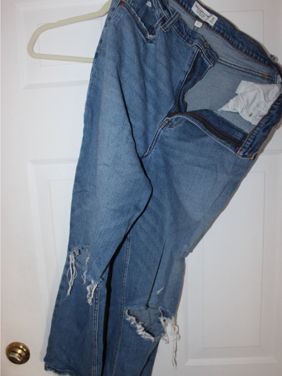 Abercrombie & Fitch Denim - Abercrombie & Fitch Light Blue Straight-Leg Jeans